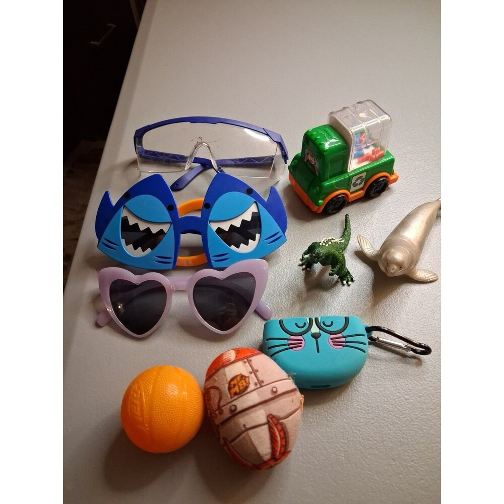 Lot Of 10- Miscellaneous Kids Toys And Wallet